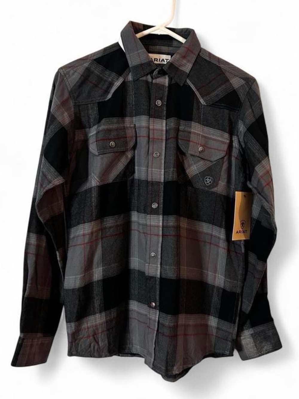 Ariat Retro Collection Pearl Snap Flannel Large 14-16